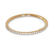 Close-up of 14KT yellow gold diamond eternity band ring