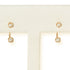 14KT Yellow Gold Two-Stone Diamond Earrings