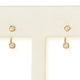 14kt-yellow-gold-double-diamond-earrings-front.jpg → Front view of 14kt yellow gold double diamond earrings on display card