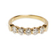 18KT YELLOW GOLD FIVE STONE DIAMOND RING