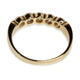 18KT YELLOW GOLD FIVE STONE DIAMOND RING