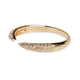 18KT YELLOW OR ROSE GOLD PAVE DIAMOND CLAW RINGS