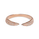 18KT YELLOW OR ROSE GOLD PAVE DIAMOND CLAW RINGS