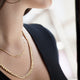 14KT YELLOW GOLD LOVE IN BLOCK LETTERS NECKLACE