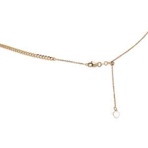 14KT YELLOW GOLD LOVE IN BLOCK LETTERS NECKLACE