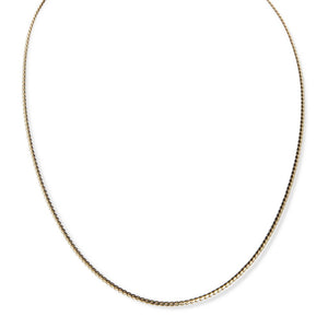 VINTAGE 14KT YELLOW GOLD FLAT CHAIN