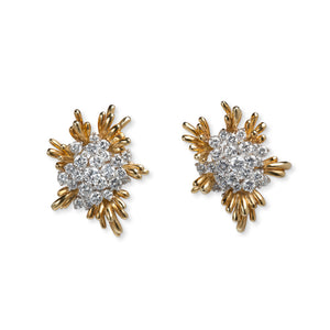 BOLD KURT WAYNE DIAMOND BLOSSOM EARRINGS