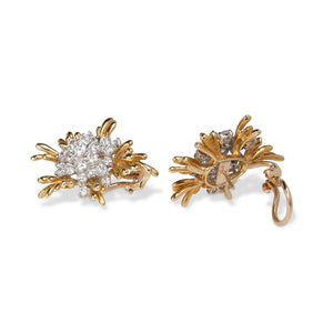 BOLD KURT WAYNE DIAMOND BLOSSOM EARRINGS