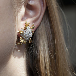 BOLD KURT WAYNE DIAMOND BLOSSOM EARRINGS