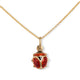 VINTAGE 14KT GOLD & ENAMEL LADYBUG CHARM