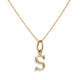 VINTAGE 14KT YELLOW GOLD "S" CHARM