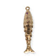 VINTAGE 14KT YELLOW GOLD ARTICULATING FISH CHARM