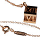 18KT TIFFANY ATLAS CUBE PENDANT & NECKLACE