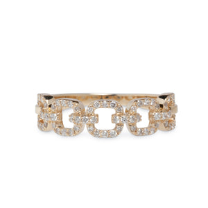 14KT DIAMOND LINK RINGS
