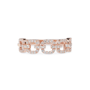 14KT DIAMOND LINK RINGS