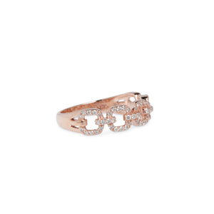 14KT DIAMOND LINK RINGS