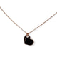14KT ROSE GOLD & DIAMOND HEART NECKLACE