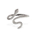 18KT White Gold Diamond Snake Ring