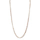 18kt yellow gold necklace with round pink sapphires, diamond-by-the-yard style