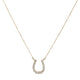 18KT YELLOW GOLD DIAMOND HORSESHOE NECKLACE