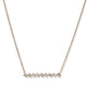 14KT YELLOW GOLD & BAGUETTE DIAMOND BAR NECKLACE