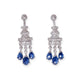 18KT SAPPHIRE & DIAMOND CHANDELIER EARRINGS