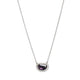 18KT HALO SET VIOLET SPINEL SLICE NECKLACE