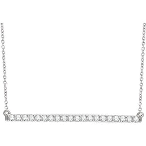 DIAMOND BAR NECKLACE