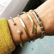 VINTAGE 18KT YELLOW GOLD ORGANIC CUFF BRACELET