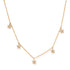 14kt Yellow Gold & Diamond Star-Shaped Drop Necklace
