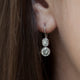 2.5CT TWO-STONE DIAMOND EARRINGS, OLD MINE CUT