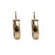 18KT YELLOW GOLD STAR HUGGIE HOOPS