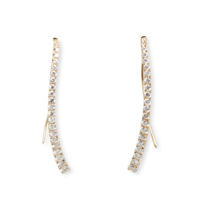 18KTY DIAMOND DANGLE EARRINGS