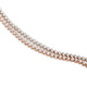 14KT ROSE GOLD TENNIS BRACELET WITH 3-PRONG SETTING