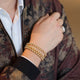 14KT YELLOW GOLD BEADED BRACELETS