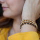 14KT YELLOW GOLD BEADED BRACELETS