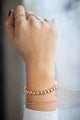14KT ROSE GOLD TENNIS BRACELET WITH 3-PRONG SETTING