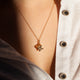 18KT TIFFANY ATLAS CUBE PENDANT & NECKLACE