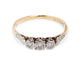 ANTIQUE PLATINUM & 18KT THREE STONE DIAMOND RING