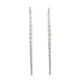 14KT & DIAMOND TAPERED STRAIGHT LINE EARRINGS