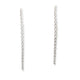 14KT & DIAMOND TAPERED STRAIGHT LINE EARRINGS