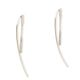 14KT YELLOW GOLD DIAMOND PULL-THROUGH DANGLE EARRINGS