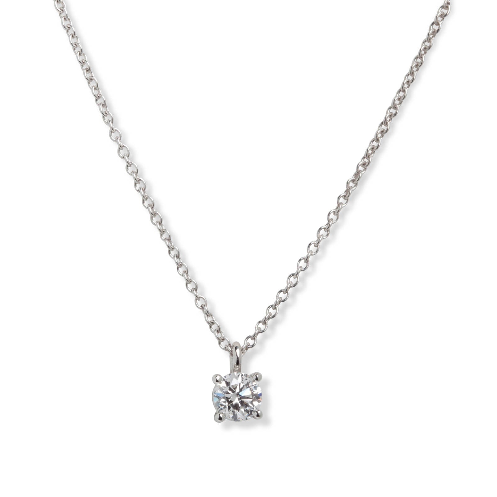 Tiffany & Co. Diamond Solitaire Pendant