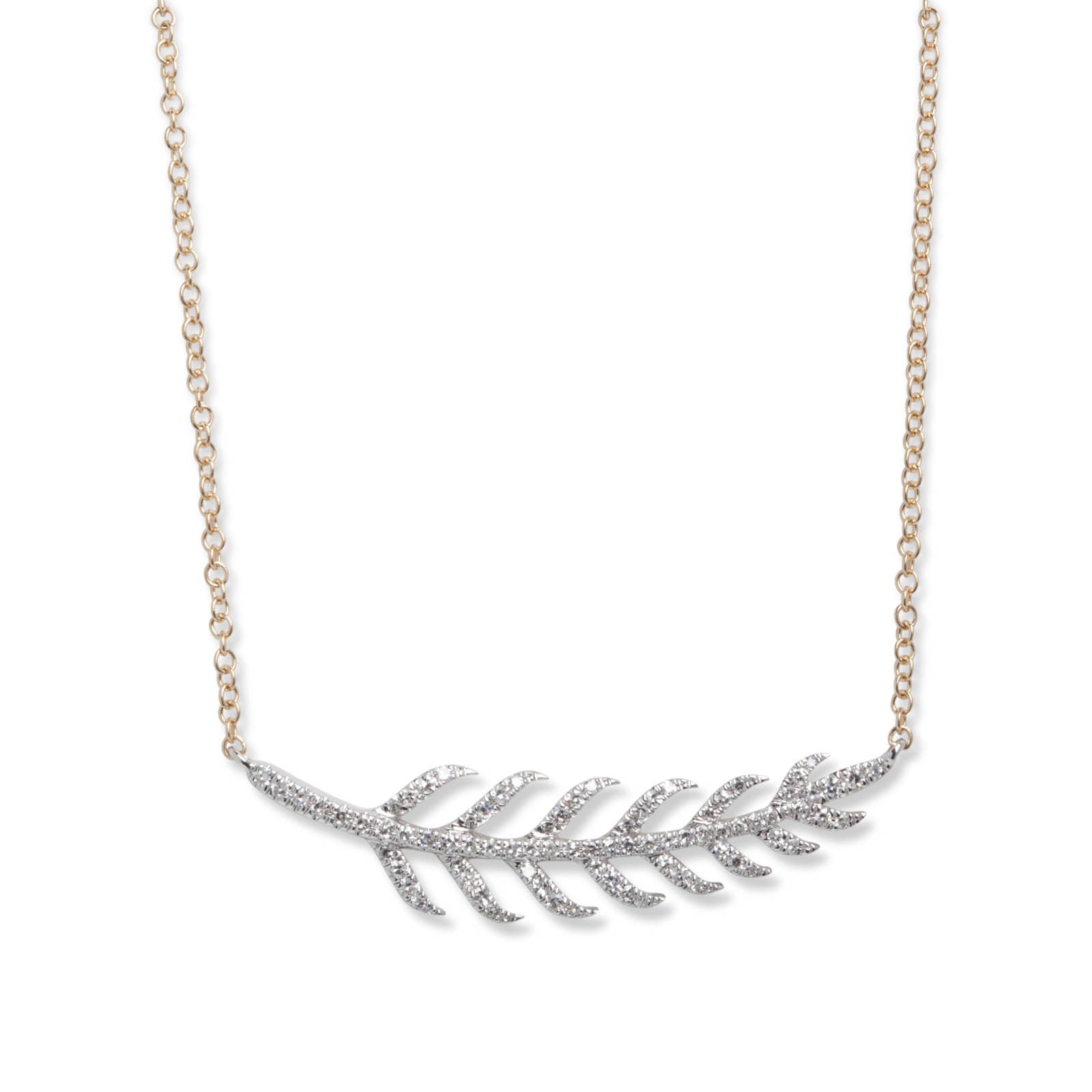 The Phoenix Feather Horizontal Diamond Necklace | Mimi So | Buy at TrueFacet