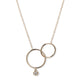 14KT YELLOW GOLD INTERLOCKING CIRCLE NECKLACE