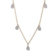 14KT YELLOW GOLD & DIAMOND PEAR-SHAPED DROP NECKLACE