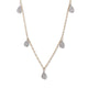 14KT YELLOW GOLD & DIAMOND PEAR-SHAPED DROP NECKLACE