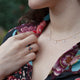 14KT YELLOW GOLD & DIAMOND PEAR-SHAPED DROP NECKLACE