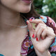 14KT GOLD & DIAMOND FEATHER NECKLACE