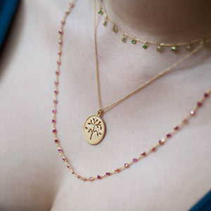 18KT YELLOW GOLD & RUBY DIAMOND-BY-THE-YARD